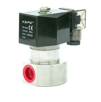 Baja stainless katup solenoid air bertekanan tinggi